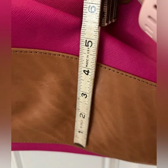 Fossil Women's Sydney Shopper Shoulder Tote Bag Purse Magenta Pink Fuschia EUC! - Picture 14 of 16